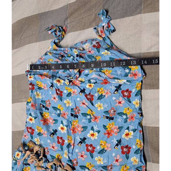 Kinderkind Little Girls Sleeveless Hibiscus Dress Size 7 - Picture 7 of 10